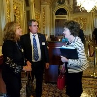 Jeff and Kathy Corey with Sen Susan Collins credit Brian Alter Jeff and Kathy Corey with Sen Susan Collins credit Brian Alter