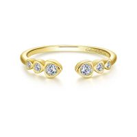 Gabriel 14k Yellow Gold Stackable Ladies Ring LR51253Y45JJ 1