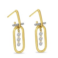 Brevani paperclip earrings Brevani paperclip earrings