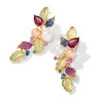 Levian floral earrings
