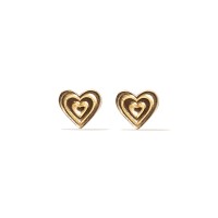campbell and charlotte mini juju heart stud earrings
