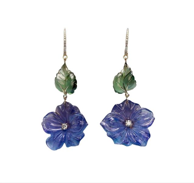 lisa nik flower earrings by lisa nik lisa nik flower earrings by lisa nik
