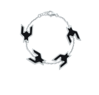 xavier xj2   black houndstooth bracelet