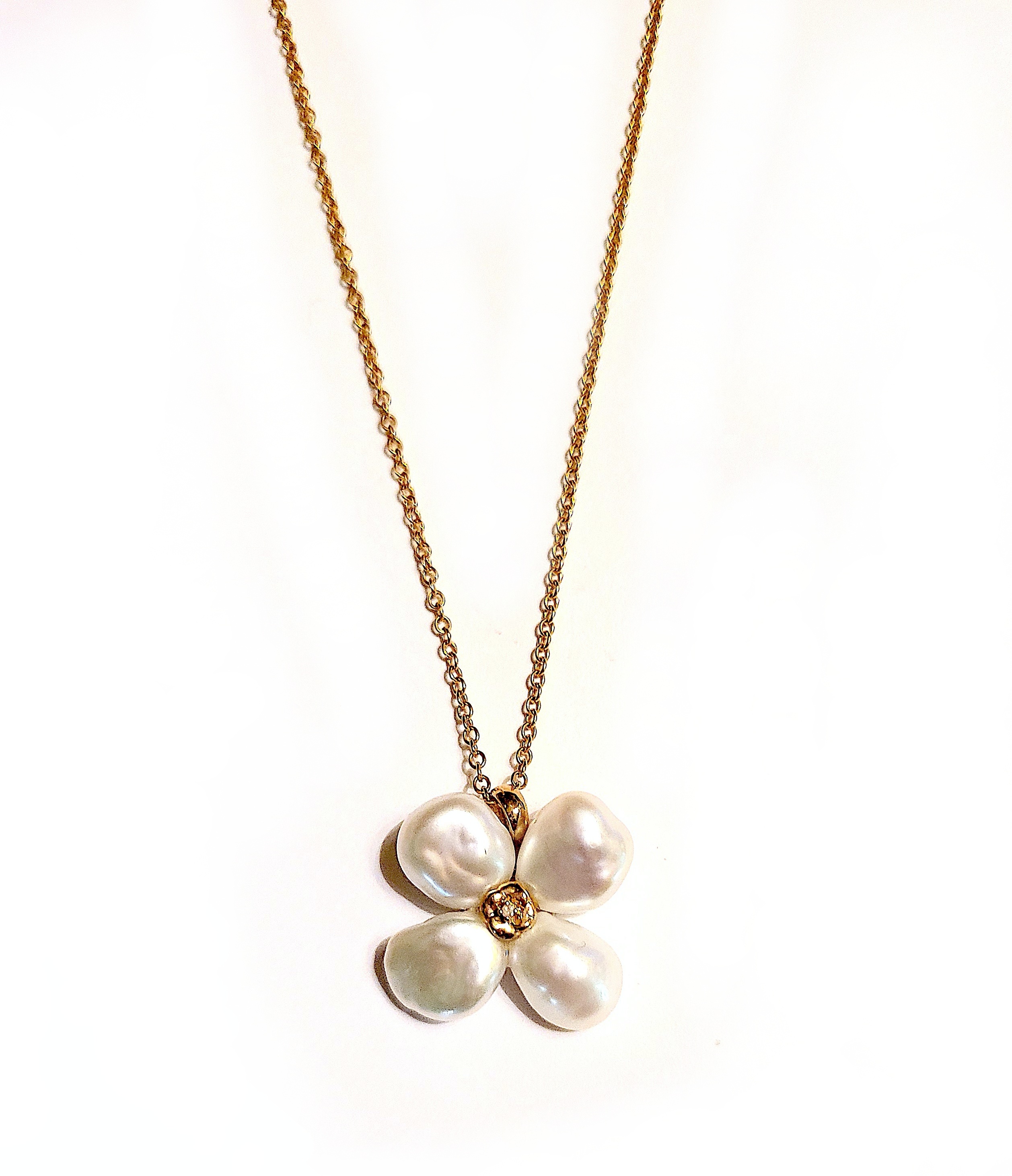 Pearl Petal Necklace