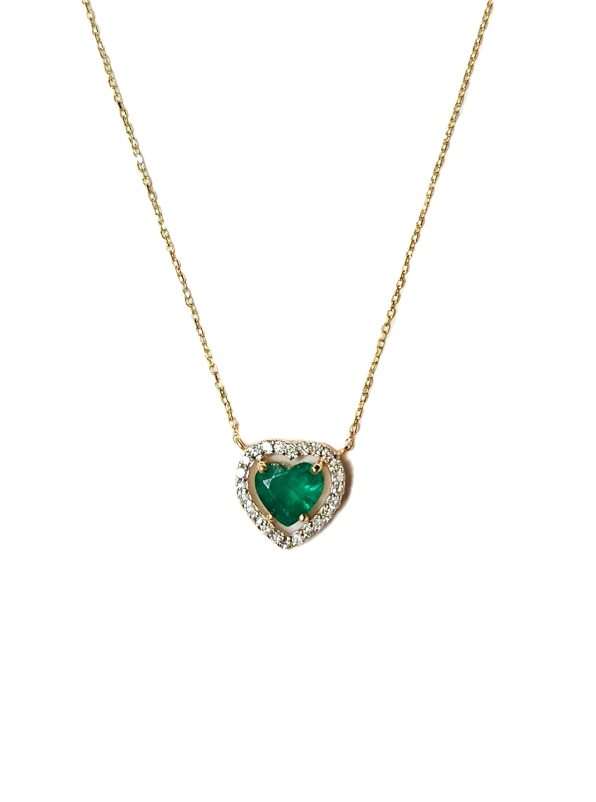 Emerald Heart Necklace