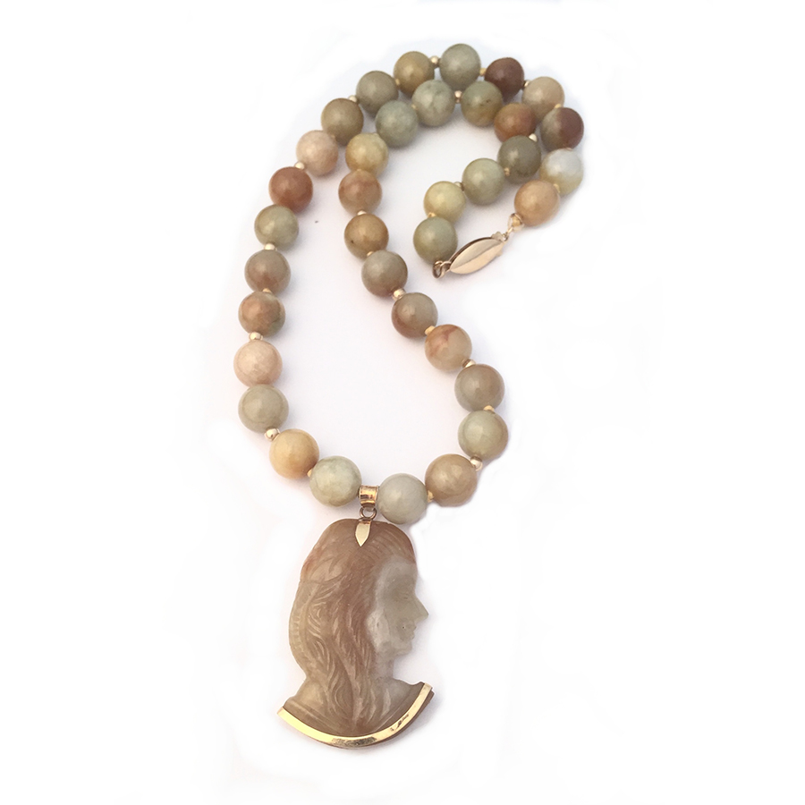 Yellow Jade Necklace