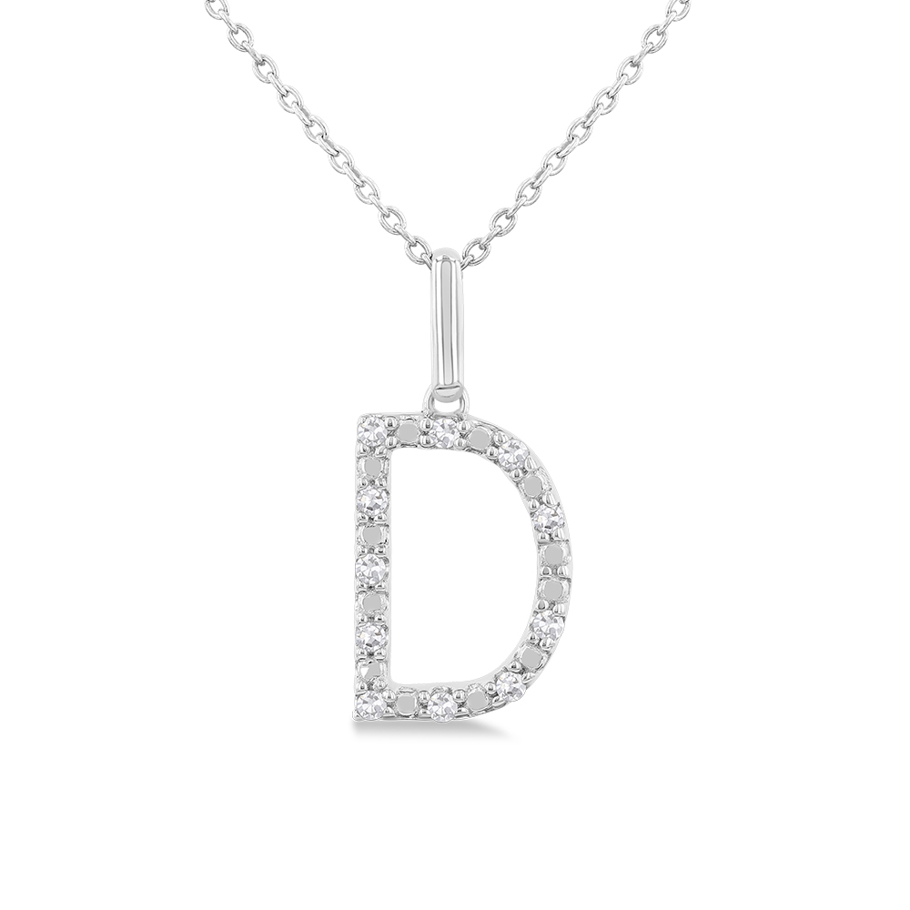 D Initial Necklace