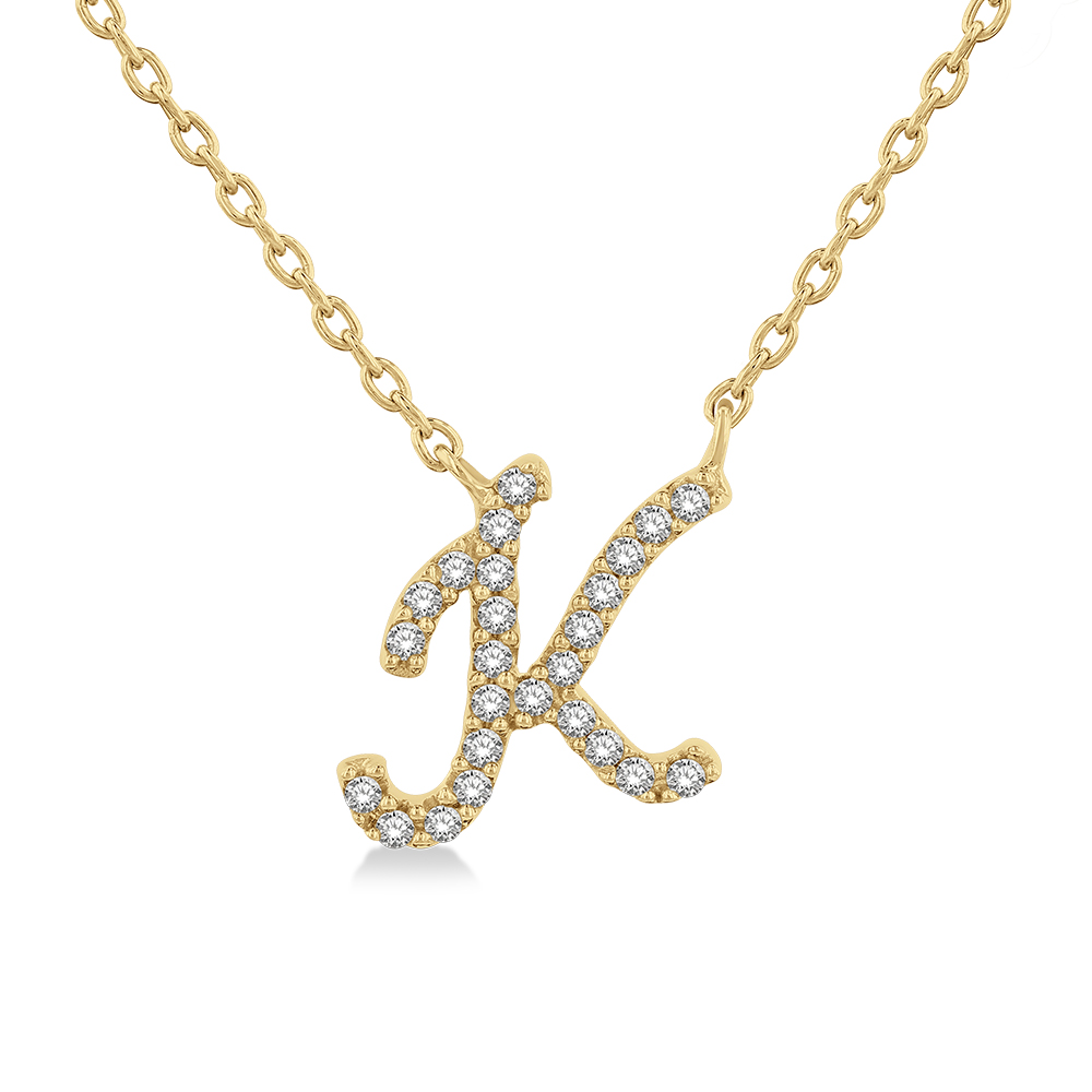 K Initial Necklace