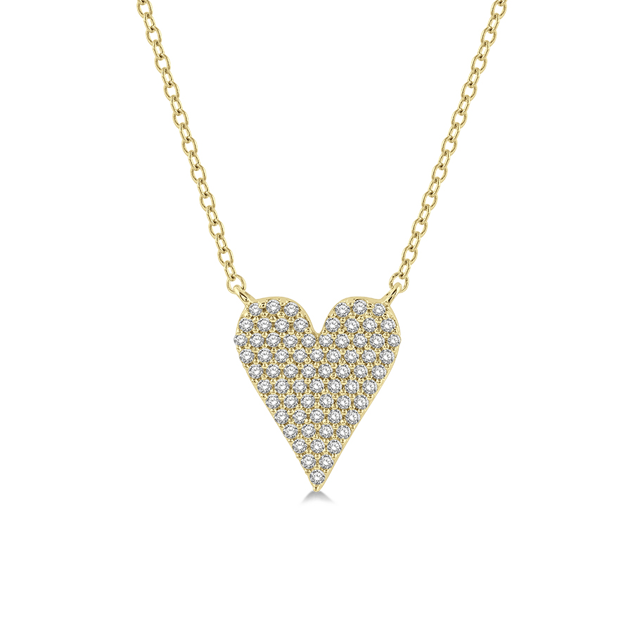 Pave Diamond Heart Pendant