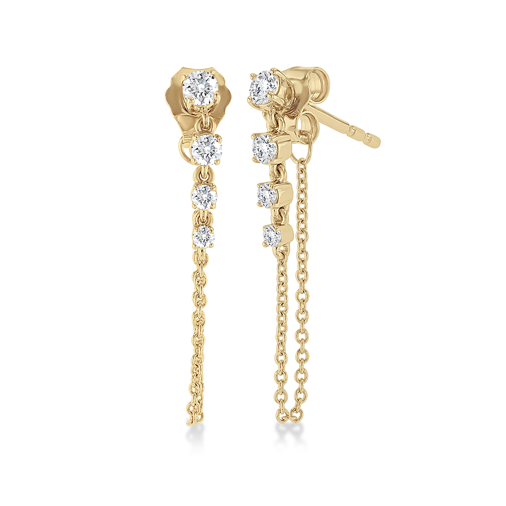 Diamond Dangle Earrings