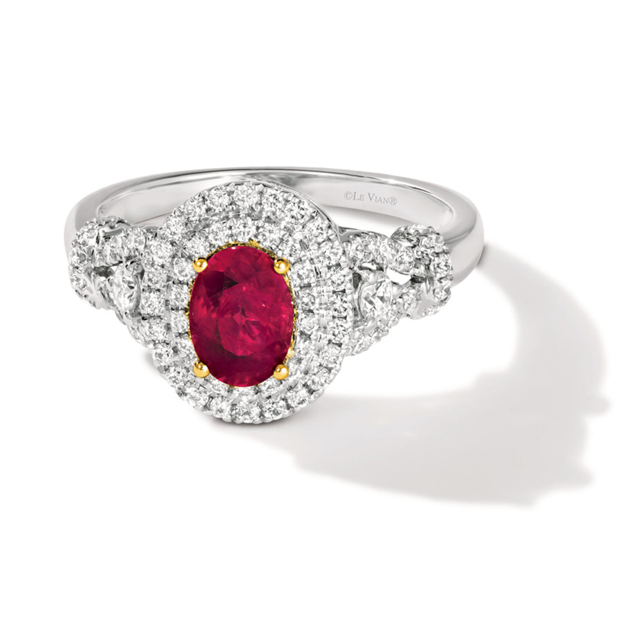 Platinum Collection Ruby Ring