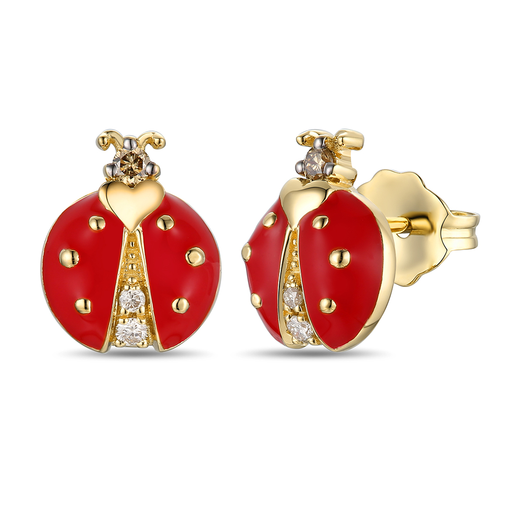 Ladybug Studs