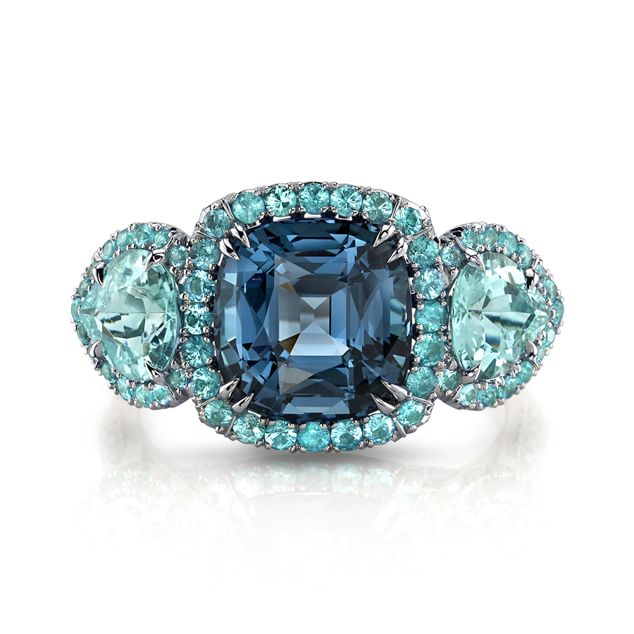 Blue Spinel Ring