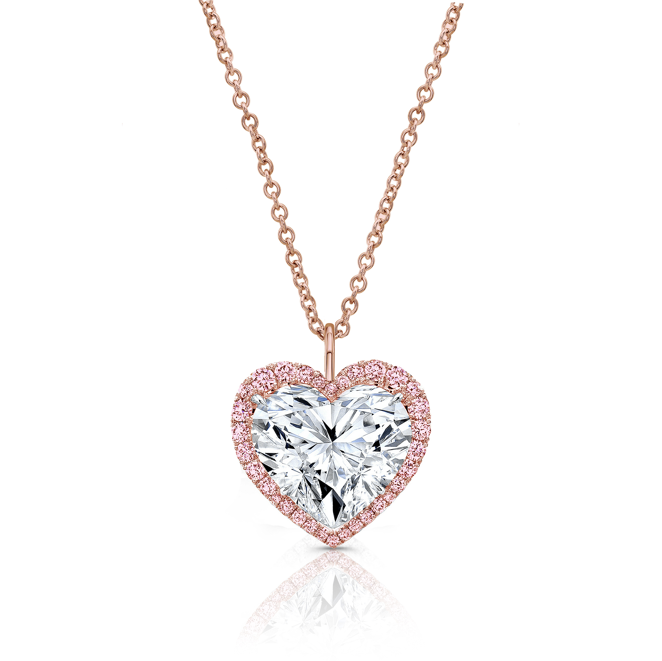 Heart-Shape Halo Pendant