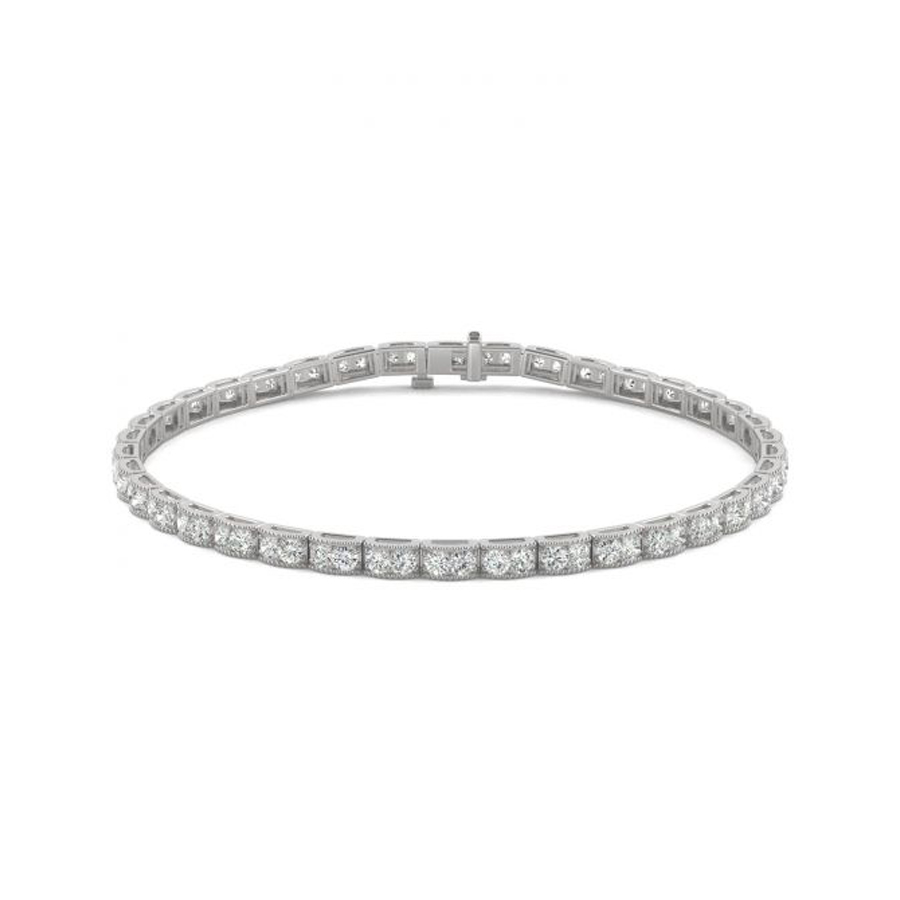 Round Moissanite Tennis Bracelet