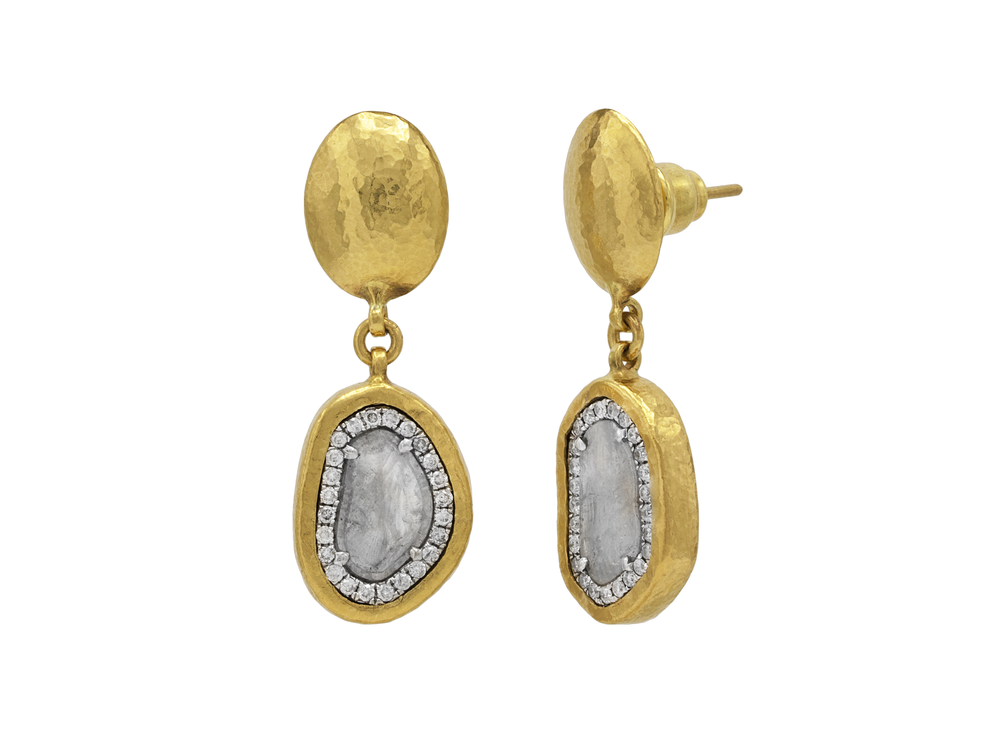 Diamond Slice Earrings