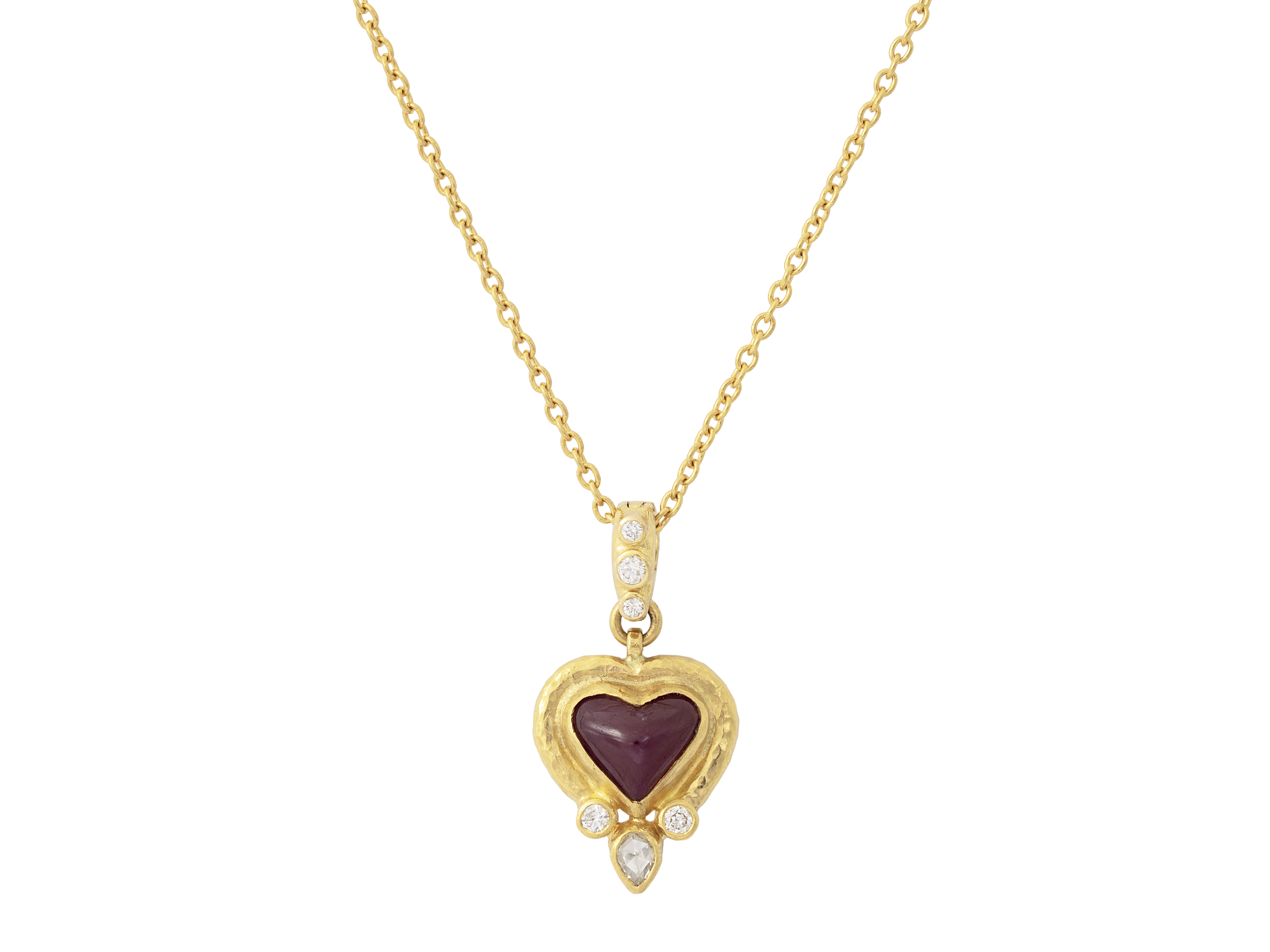 Ruby Heart Pendant