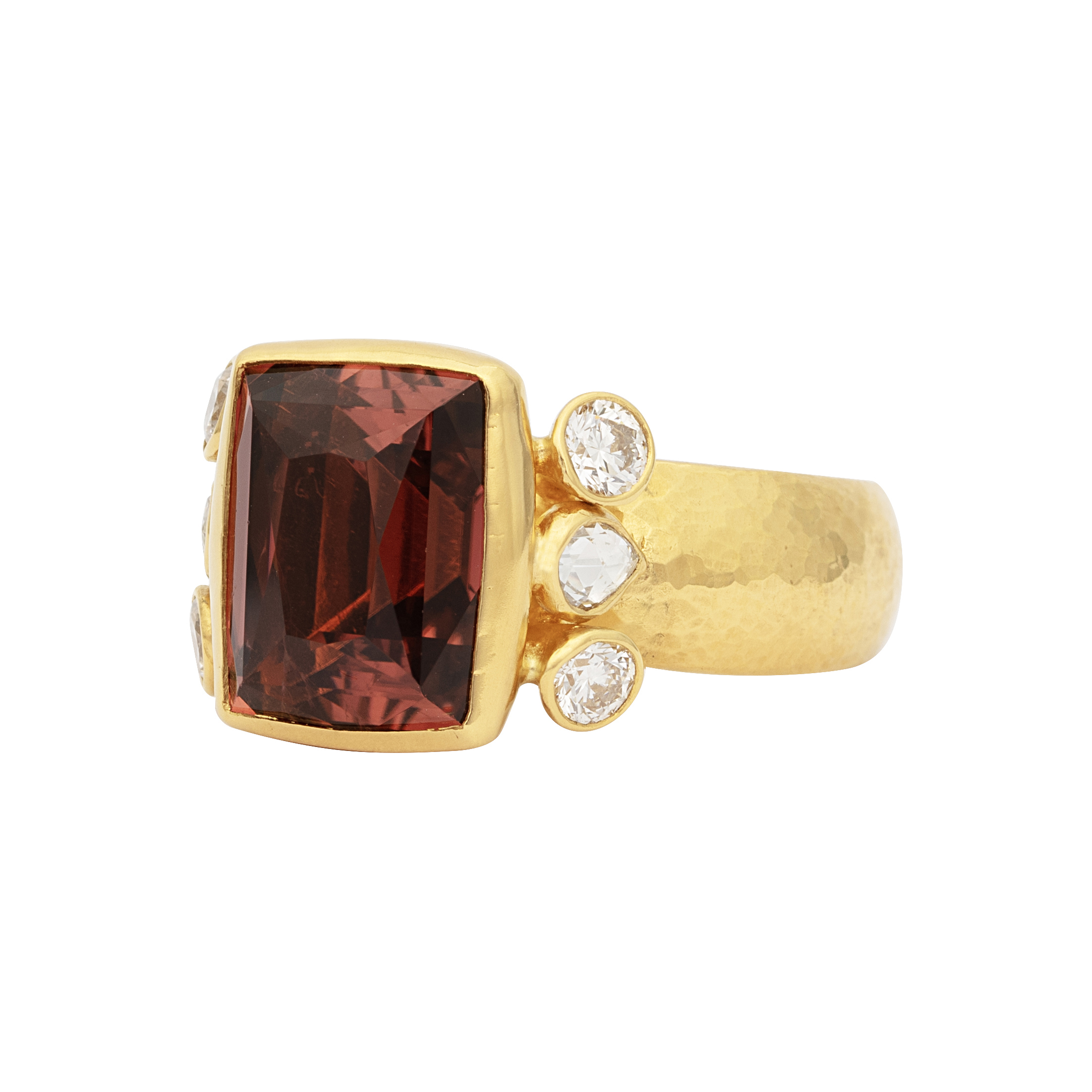 Tourmaline and Diamond Ring