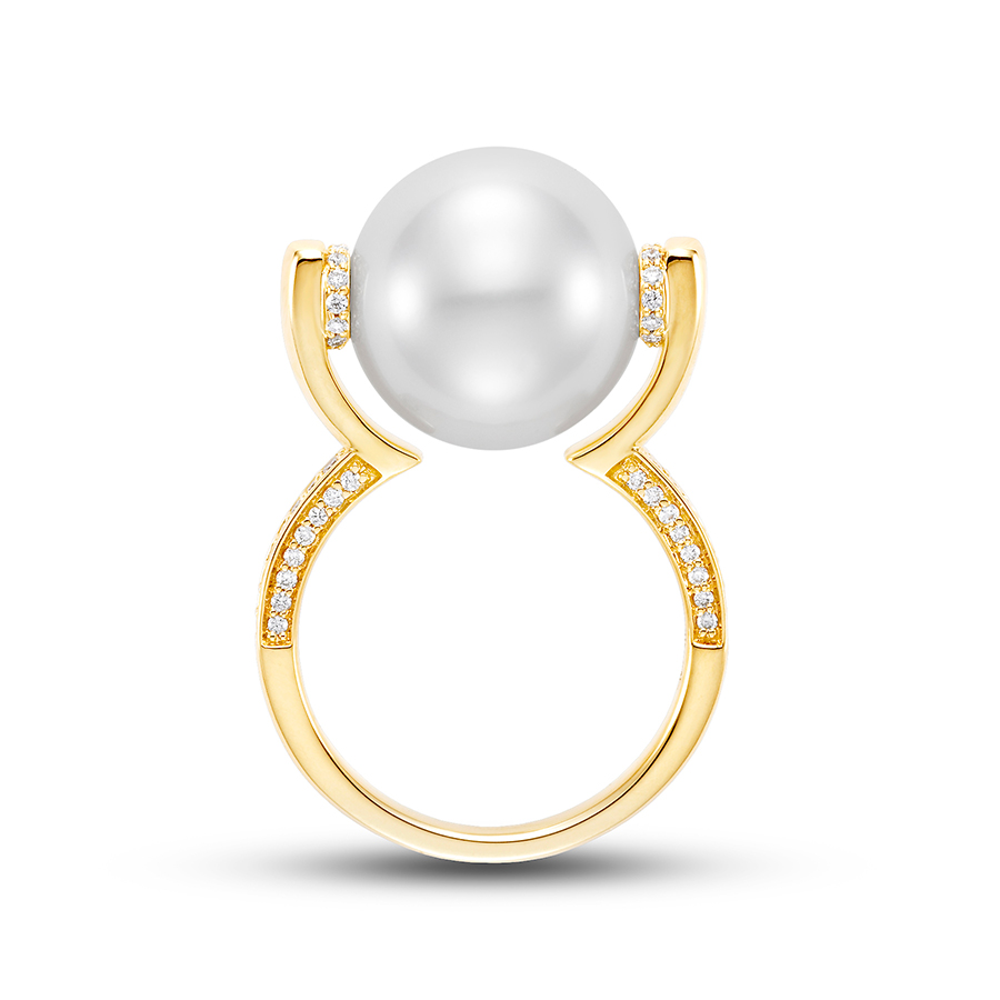 Floating Pearl Ring