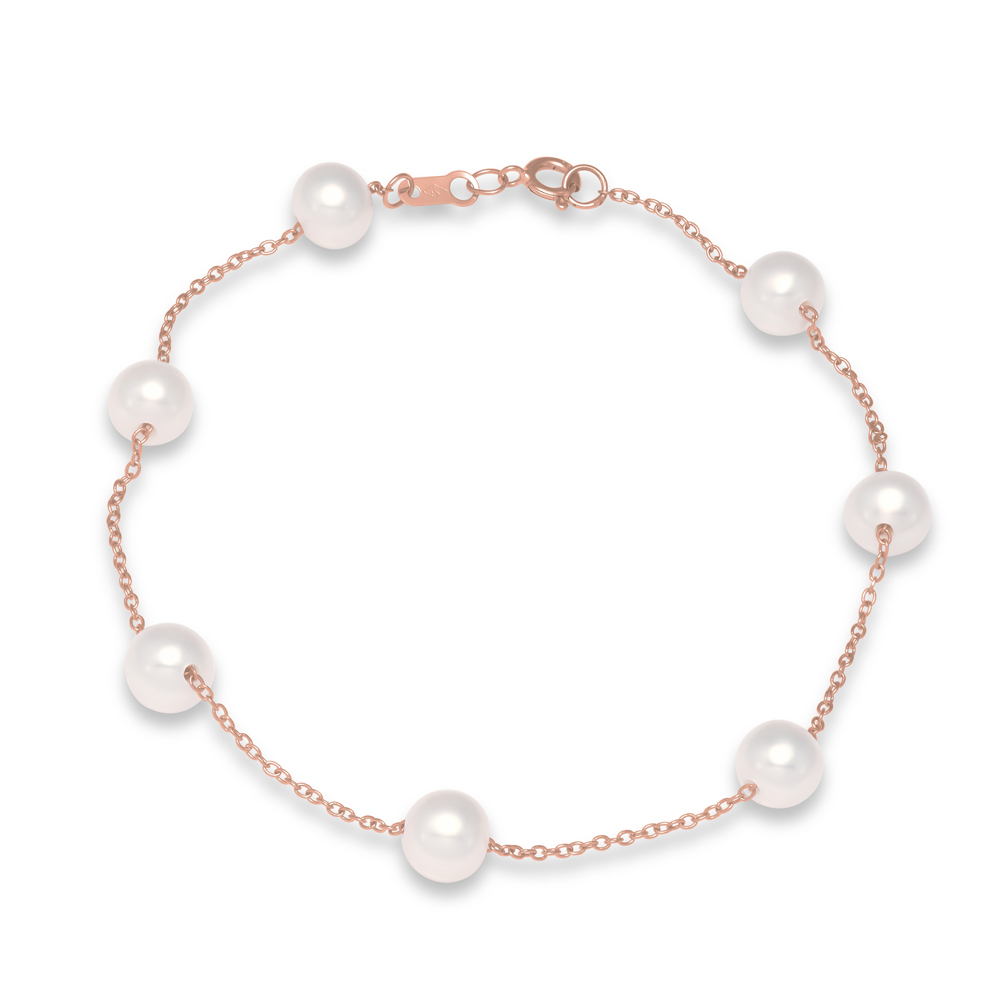 Rose Gold Pearl Bracelet