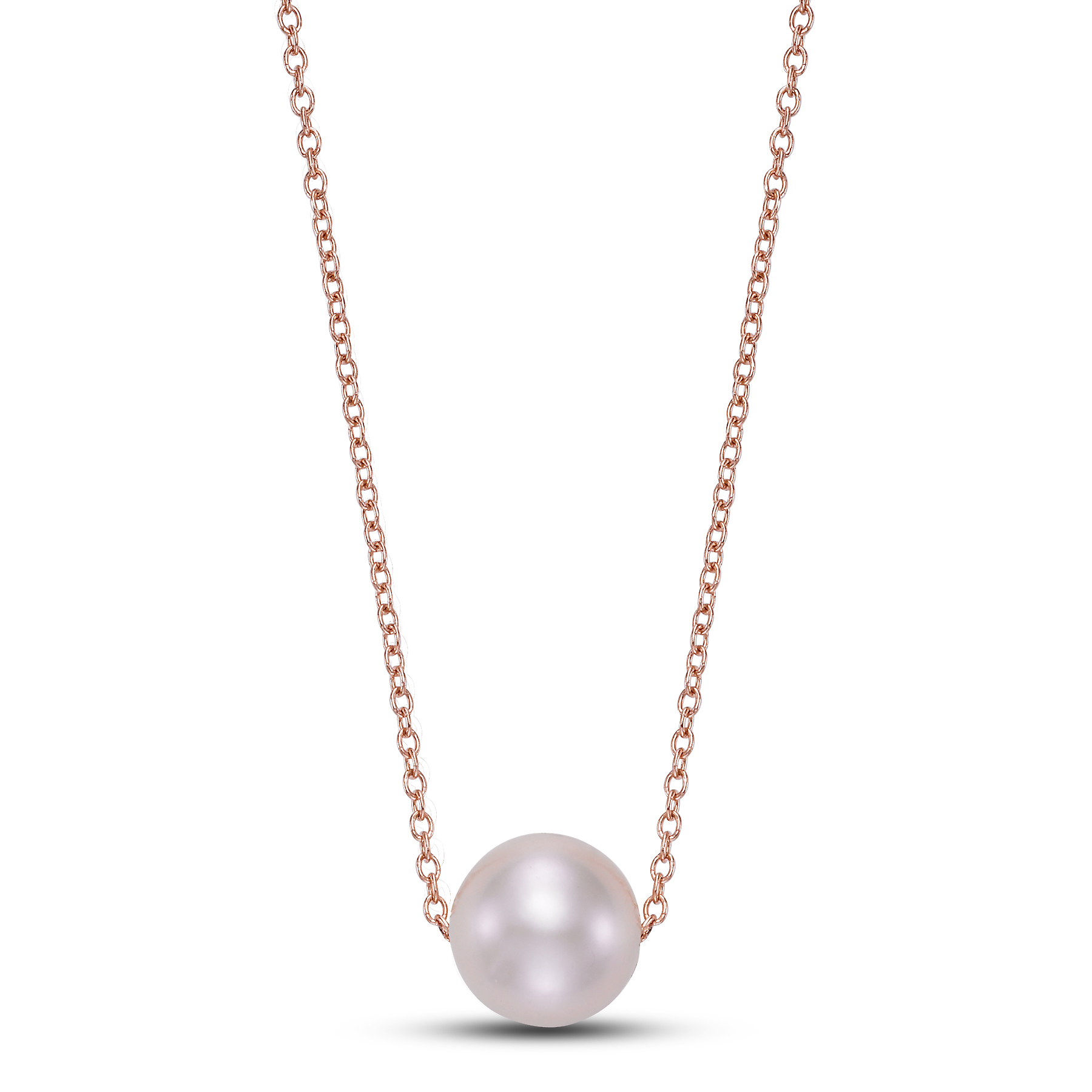 Floating Pearl Pendant Necklace