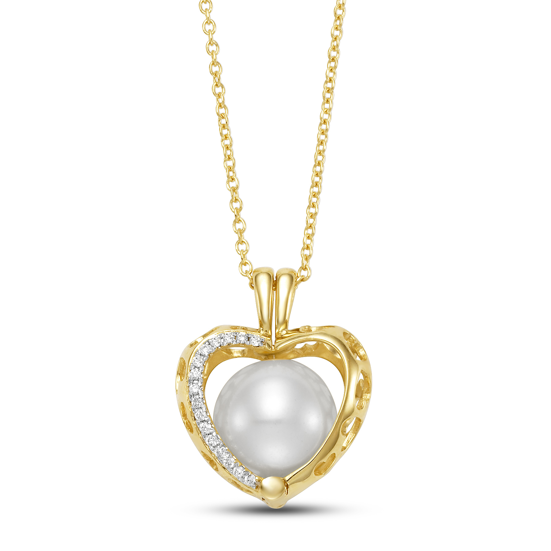 Pearl Heart Necklace