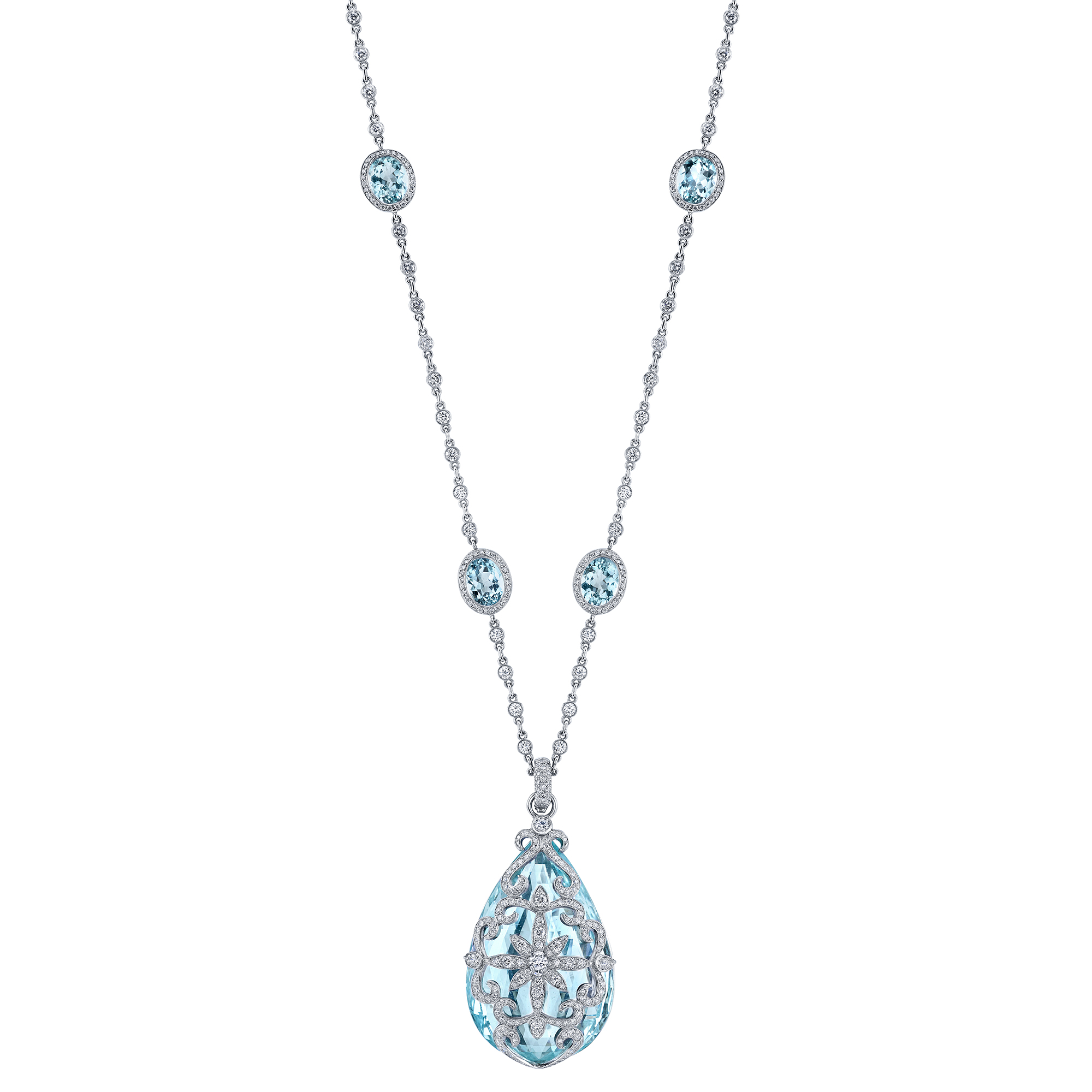 Aquamarine Cinderella Pendant