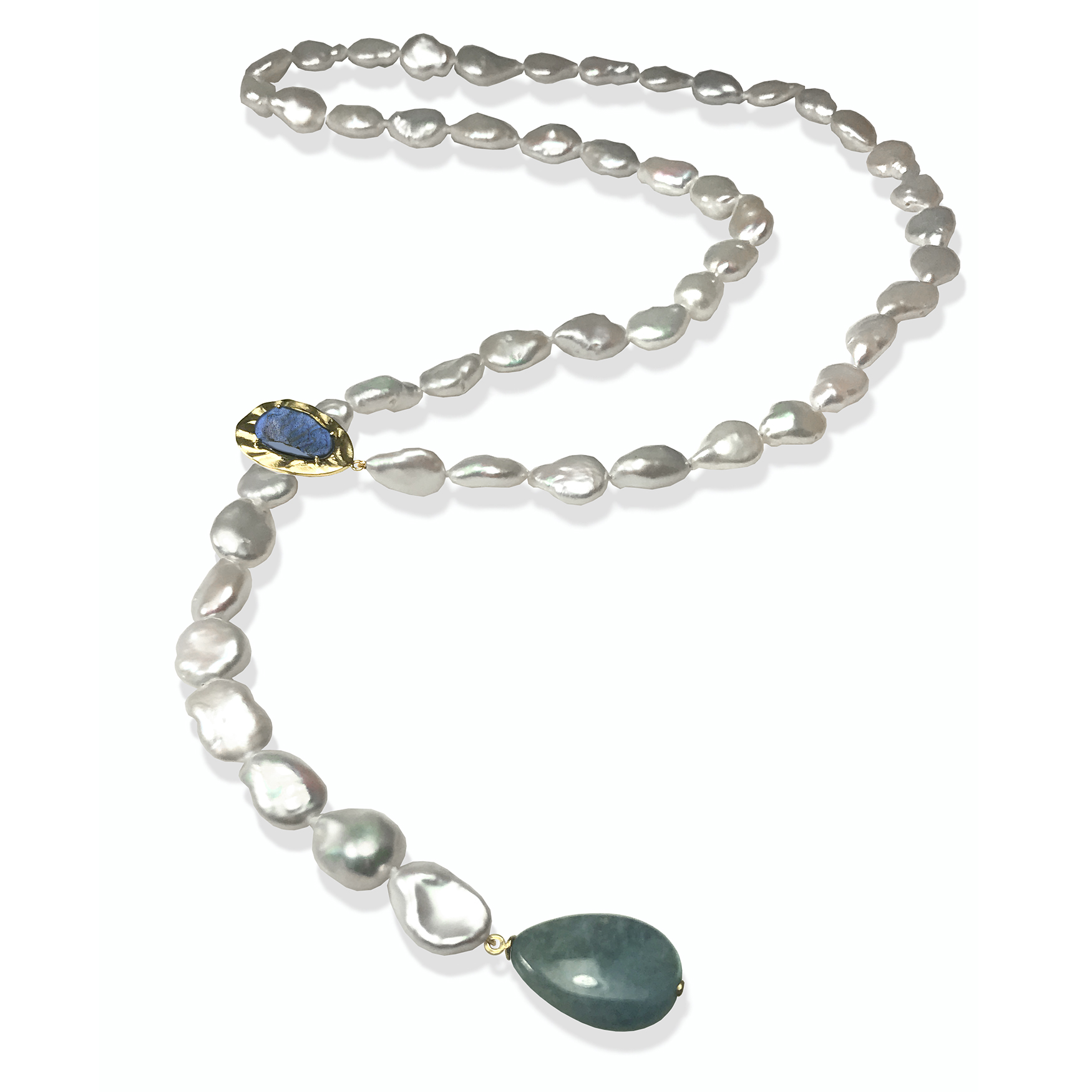 Lariat Pearl Necklace