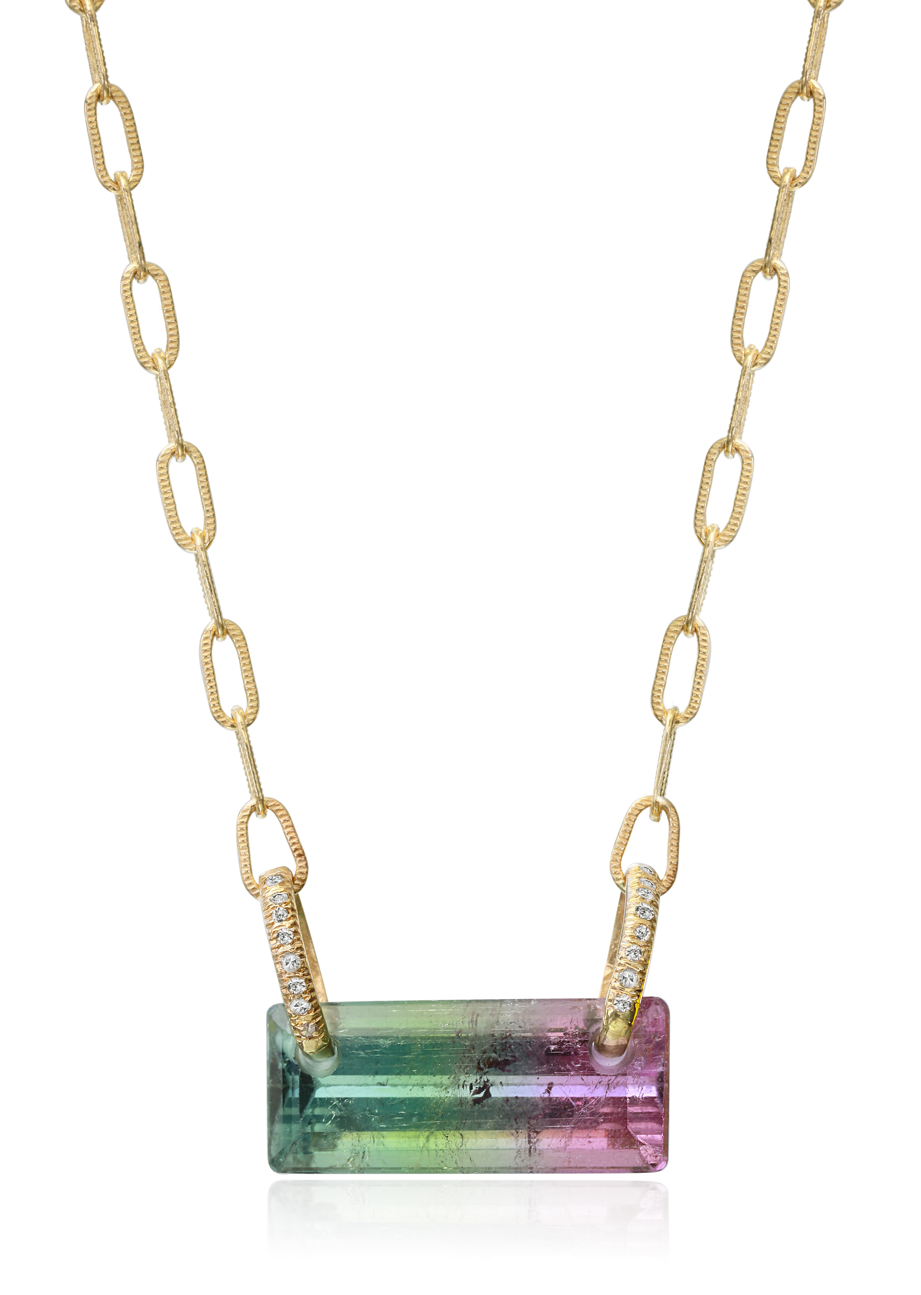 Bi-Colored Tourmaline Pendant