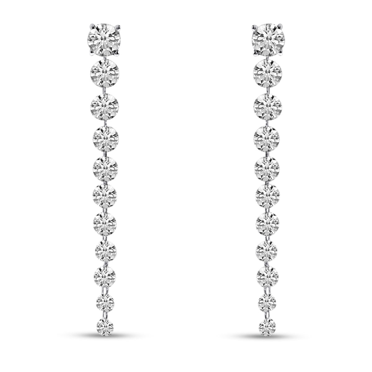 Cascading Diamond Earrings