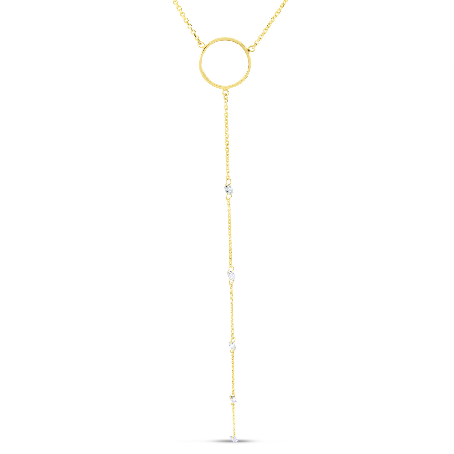 Circle Lariat Necklace