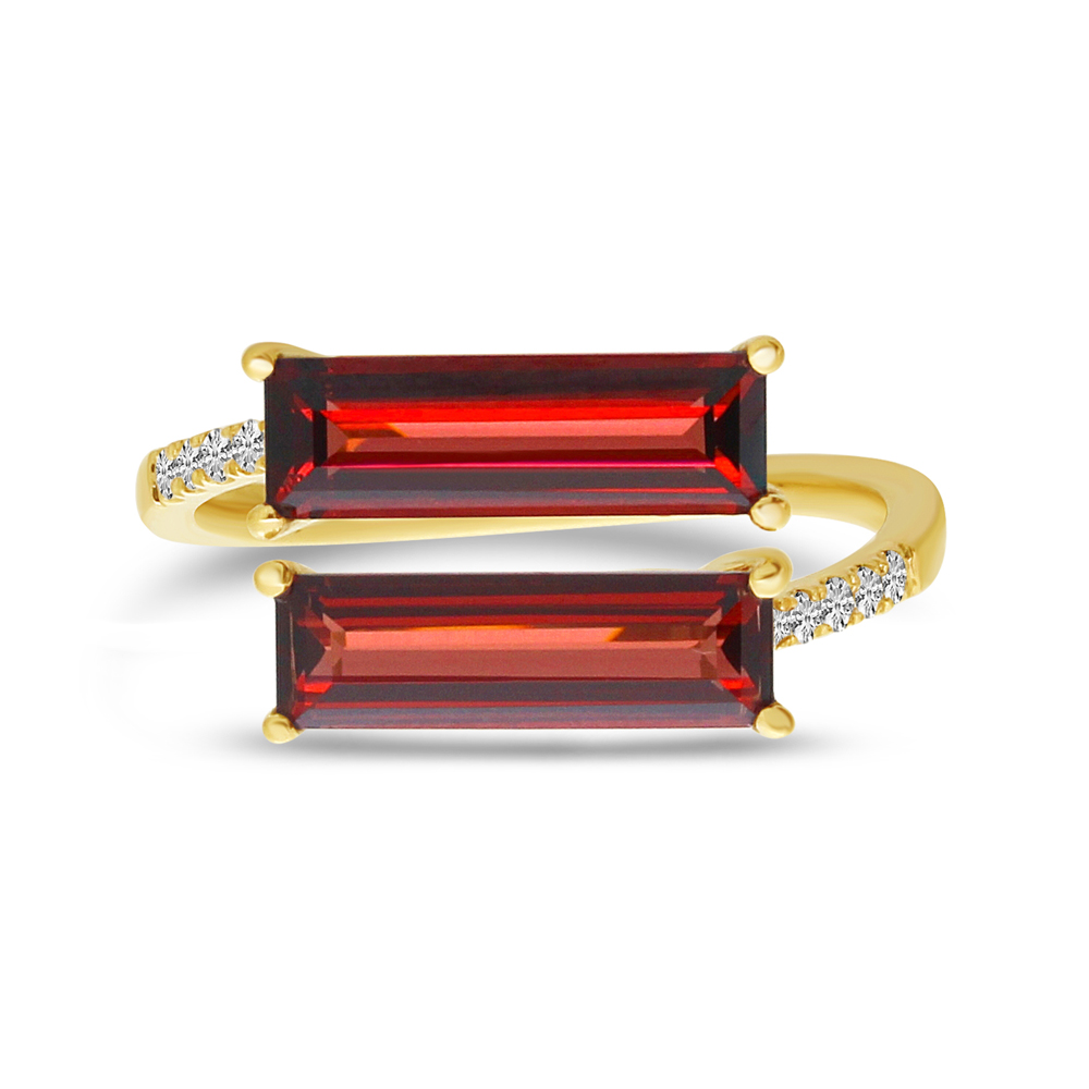 Double Garnet Ring