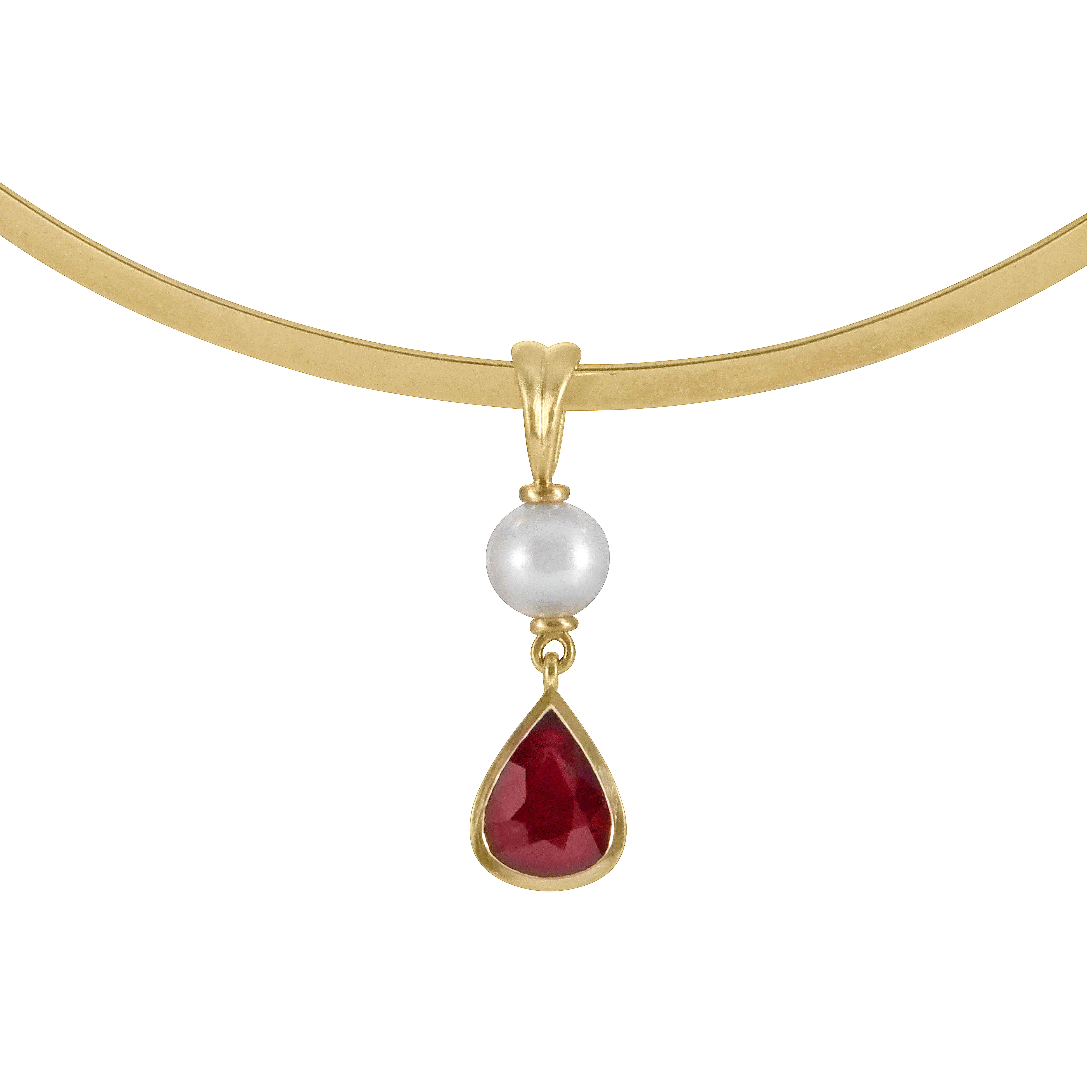Pearl and Ruby Pendant