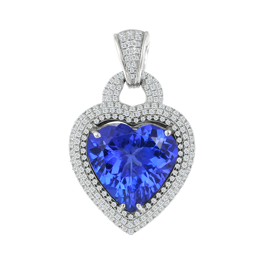 Tanzanite Heart Pendant