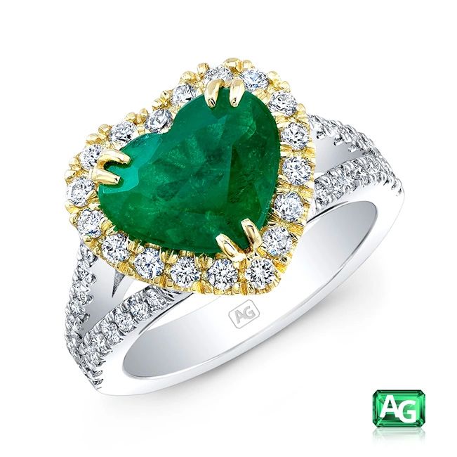 Emerald and Diamond Ring