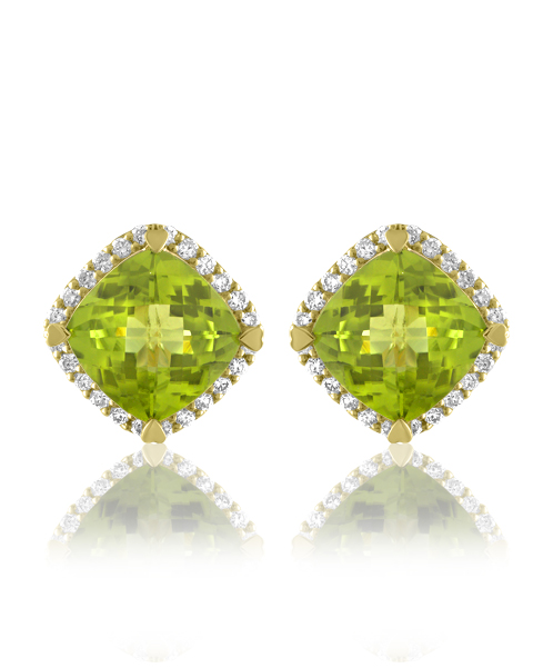 Peridot Studs