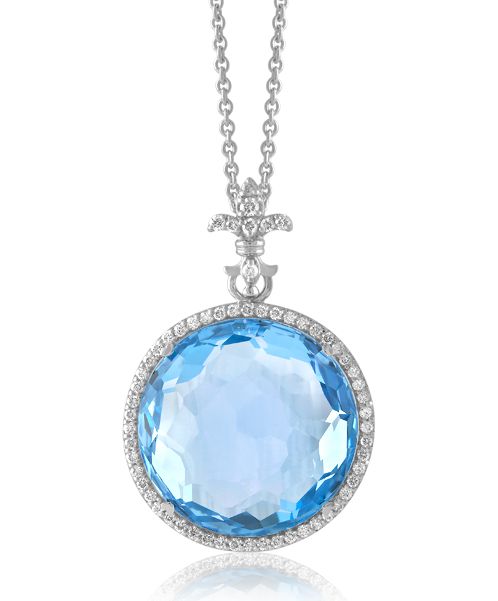 Sky Blue Topaz Necklace