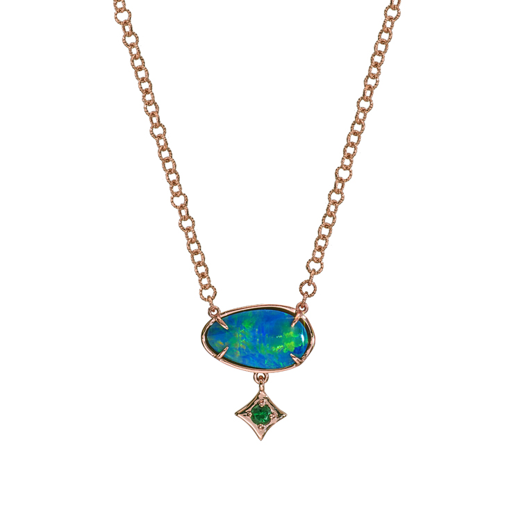 Australian Opal Doublet Pendant 