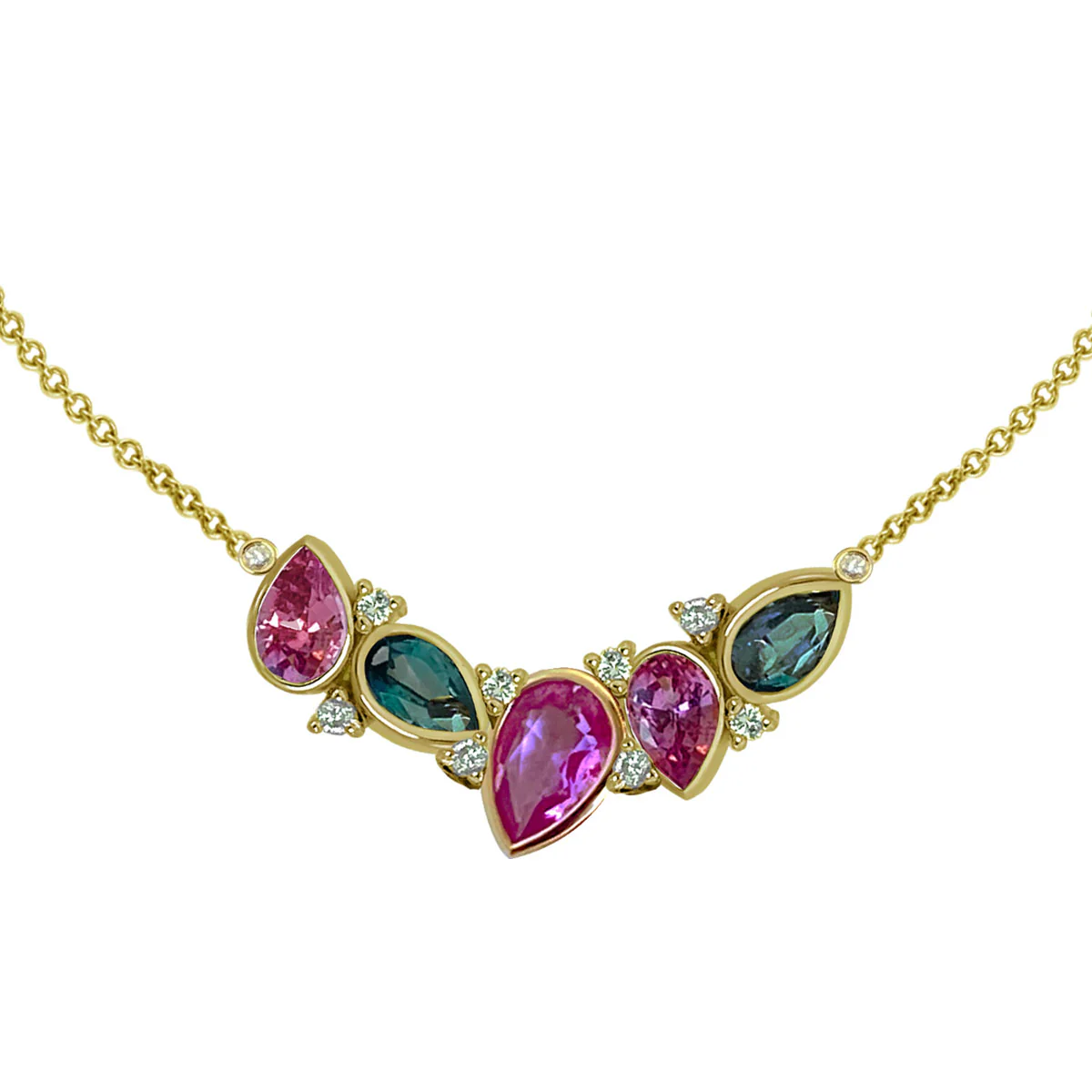 Sapphire and Diamond Necklace