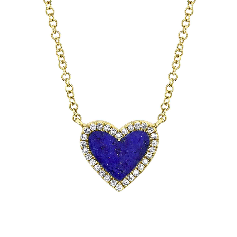 Lapis Heart Necklace