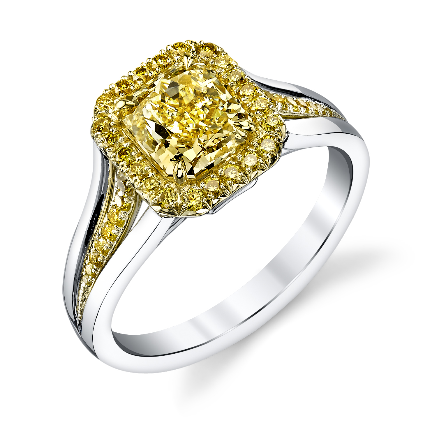 Yellow Diamond Engagement Ring