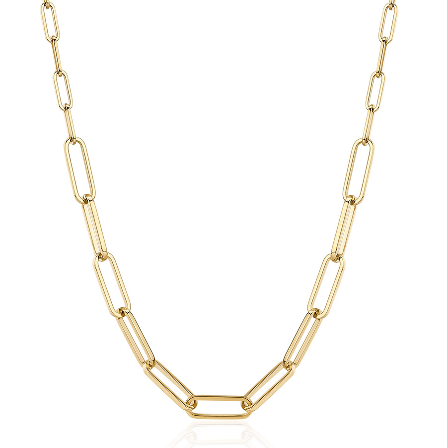 Gold-Finish Stainless Steel Chain