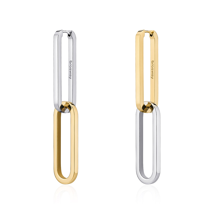 Gold-Finish Stainless Steel Earrings