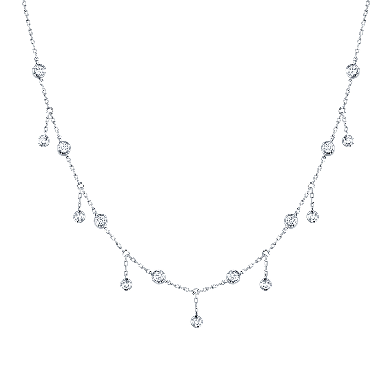 Bubbly Lab Grown Diamond Necklace