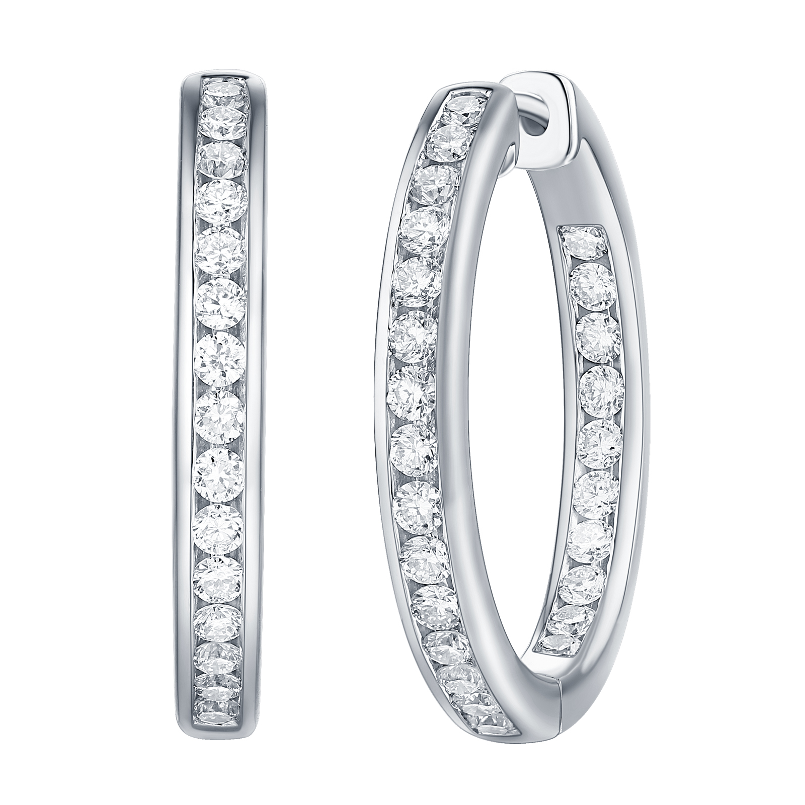 Lab Grown Diamond Hoops