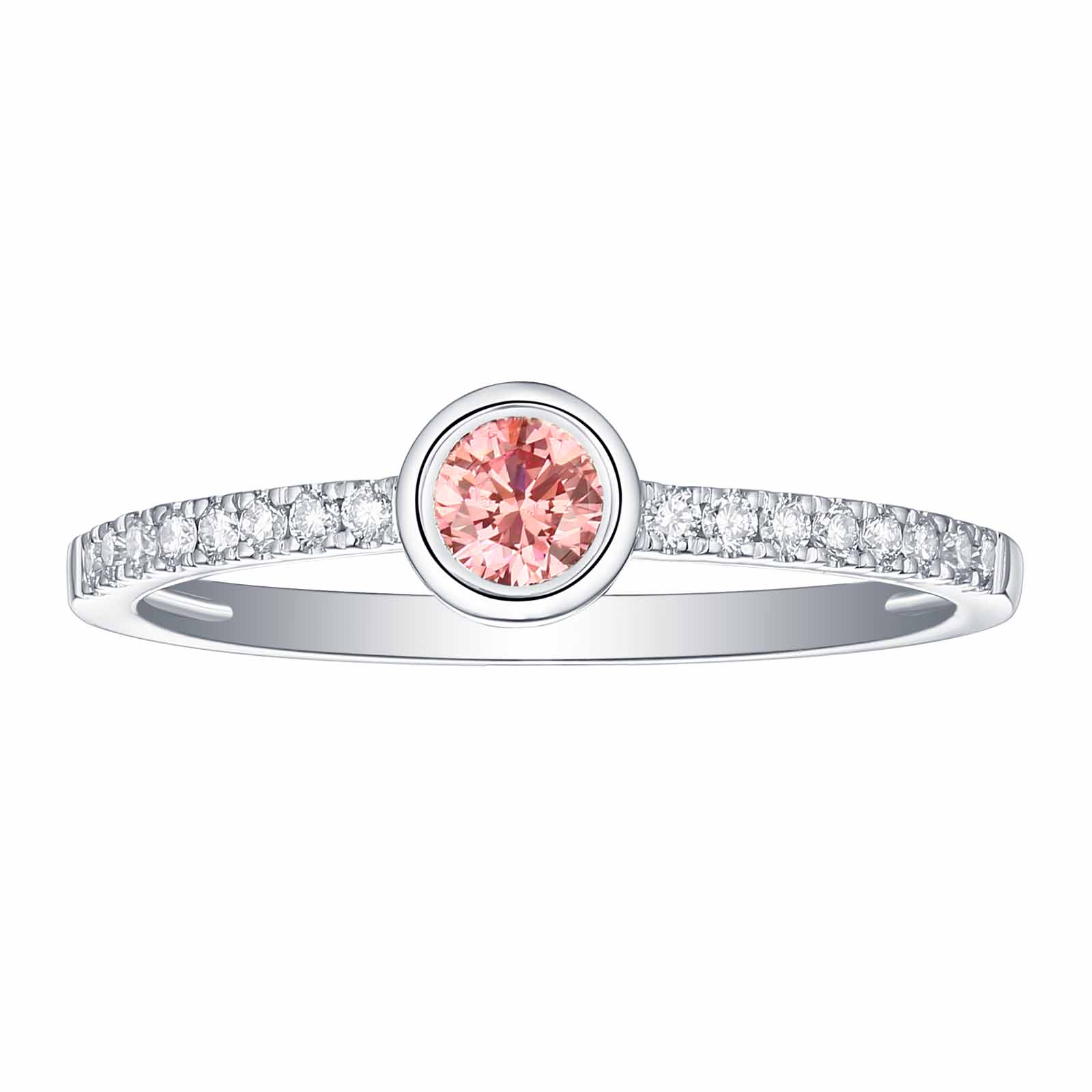 Souffle Pink Lab Grown Diamond Ring