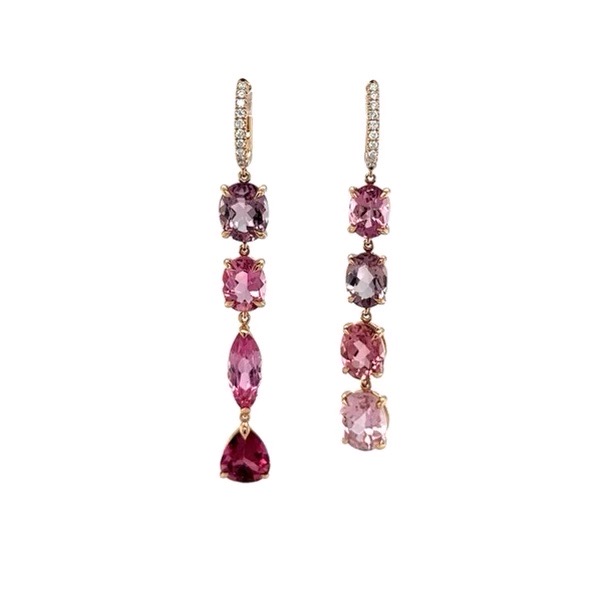 Pink Tourmaline Earrings