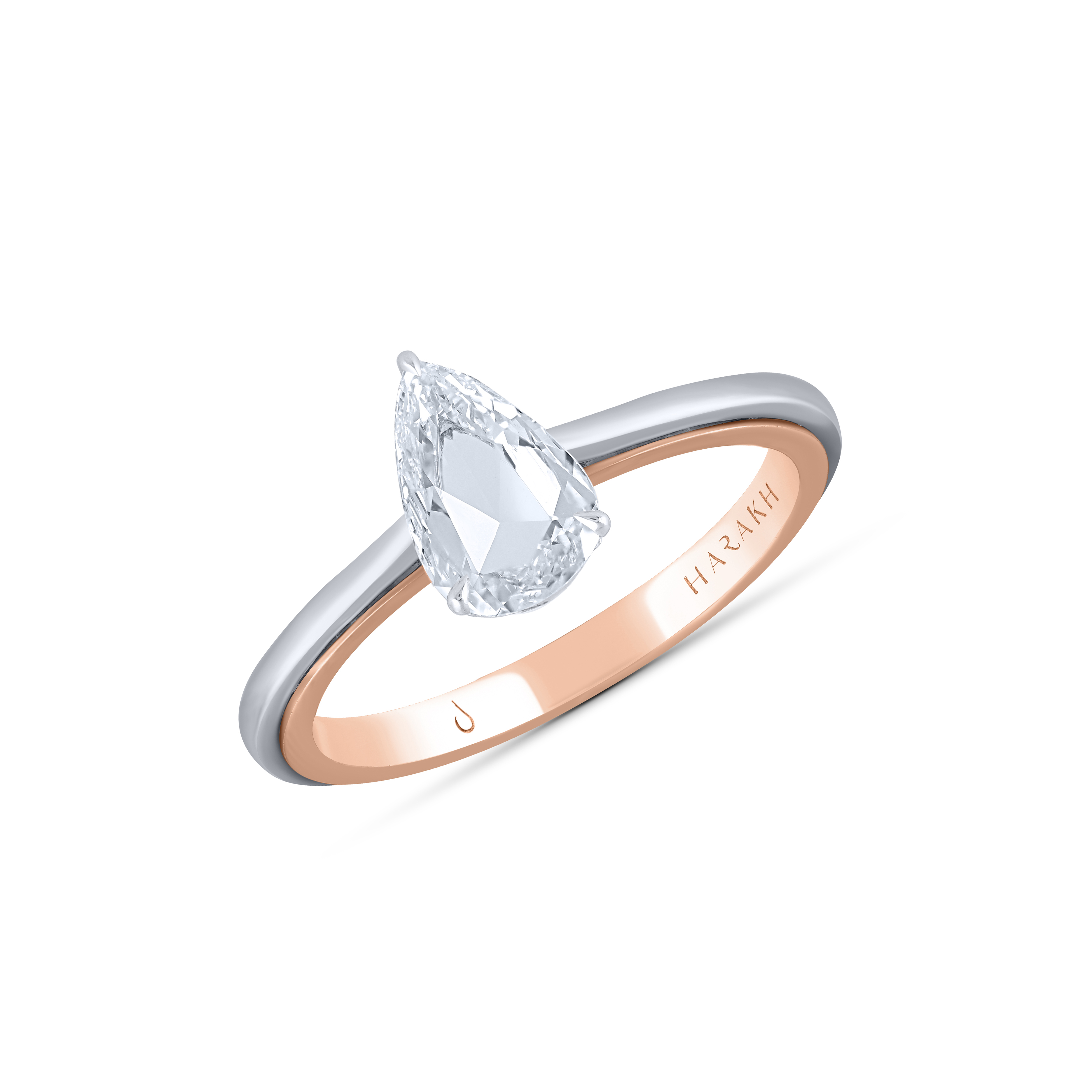 Two-Toned Diamond Engagement Ring