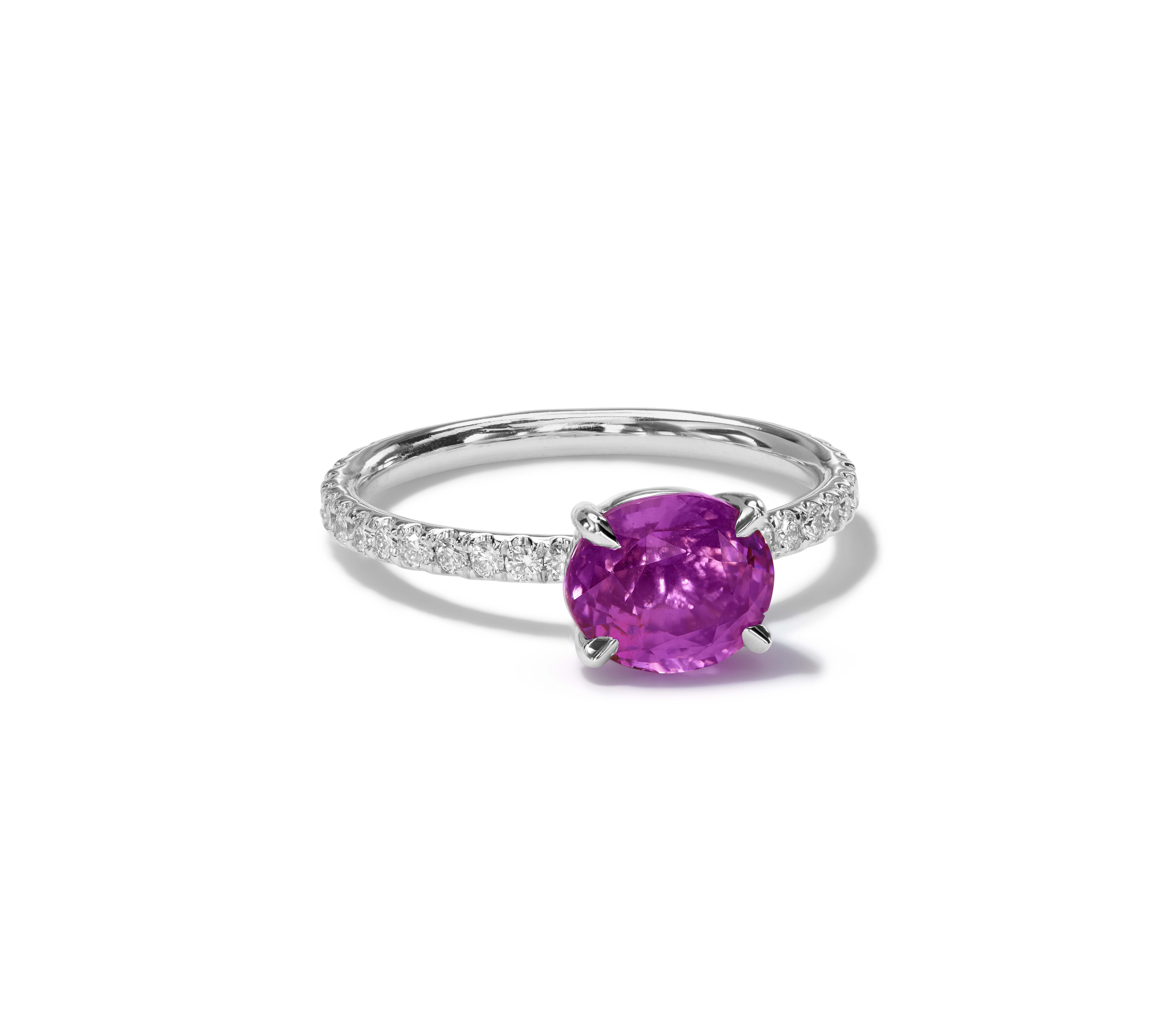 Purple Sapphire Ring
