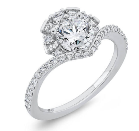 Engagement Rings up to $5,000 Diamond engagement ring inspired by a sunrise, made of 14K palladium alloyed recycled white gold with baguette diamonds (.42 ctw) Designed by: Angela Hope Ben Bridge Jeweler Seattle, WA $2,399 for semi-mount